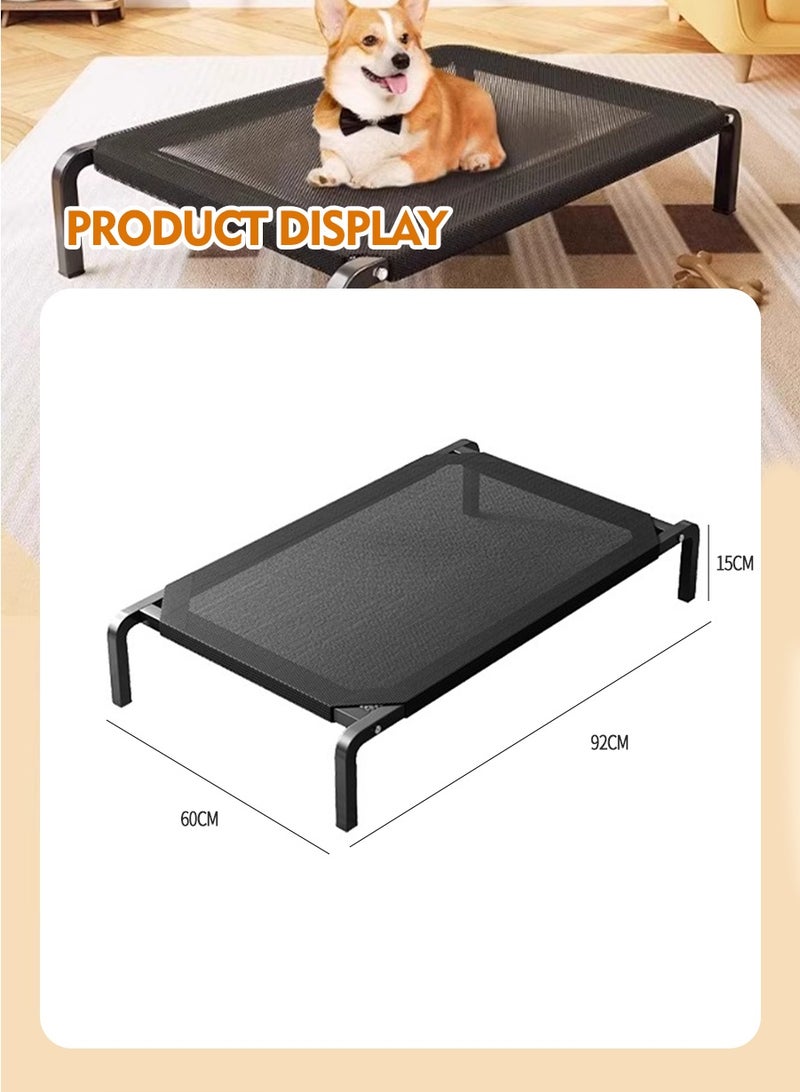 BEIRUI Elevated Pet Bed with Metal Frame - Features a detachable, washable fabric, waterproof design for outdoor use, quick-assembly raised pet bed suitable for both indoor and outdoor environments, portable cooling bed for dogs and cats. - Image 3